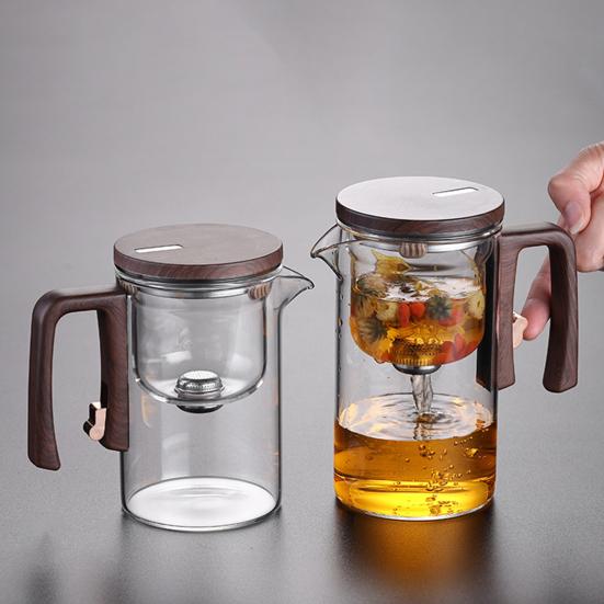 Magic Teapot 600/720/800ml Glass Magnetic Teapot with Strainer Magnetic Water Separation Infuser Pot