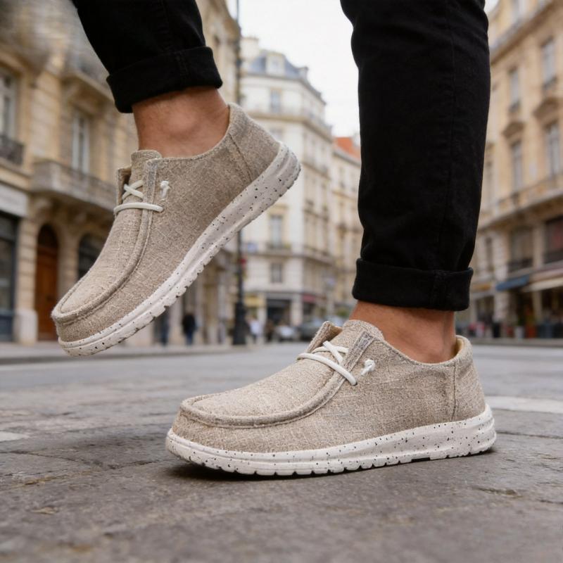 Men Canvas Shoes Summer Casual Loafers
