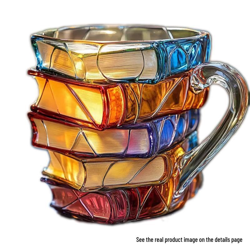 Cross-Border Painted Book Art Mug - Coffee & Gift Cup