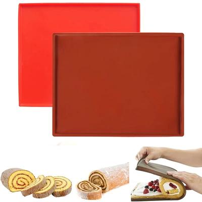 Tapis de cuisson multifonction en silicone pour gâteau roulé suisse, gelée, pizza, biscuits, feuille flexible pour rouler, ustensiles de cuisine, pâtisserie