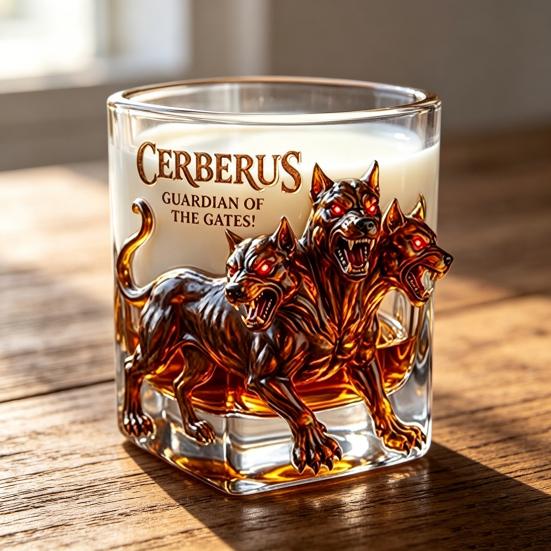 Octopus Whiskey Glass 260ml Rum Tasting Glass Deep Sea Creature Tumbler Collectible Cocktail