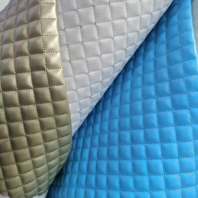 1Yard Thick Sponge Artificial PU Leather Fabric Embroidered Diy Car Interior Upholstery Headboard Furniture Shoe Bag Material