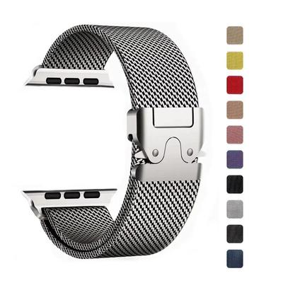 Bracelet couleur titane pour bracelets Apple Watch 49/46/46/44mm 41/40/38/S10-11-42mm pour iWatch séries 11 10 9 8 7 6 5 4 3 bracelet