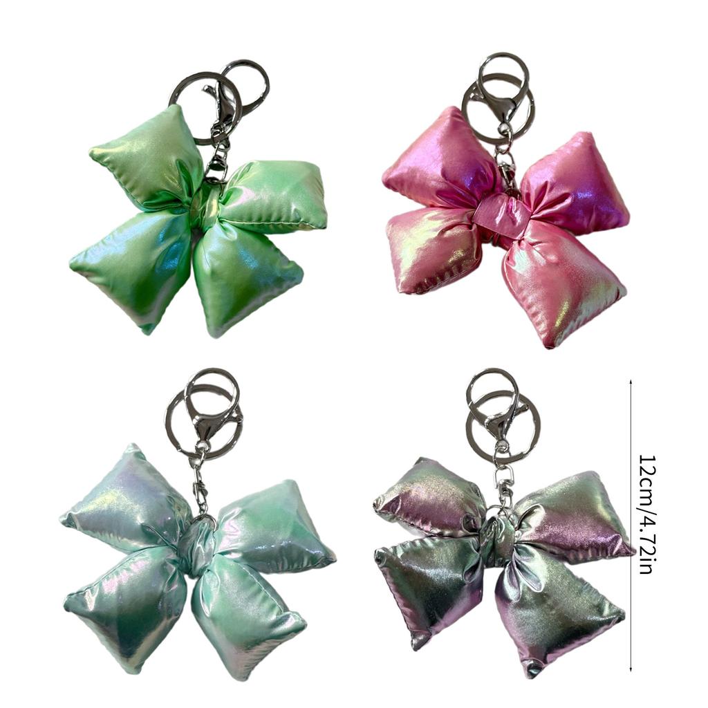 Unique Bowknot Keychain Mobile Phone Charm Chain Eye Catching Keyring Decoration Bag Pendant for Various Occasion