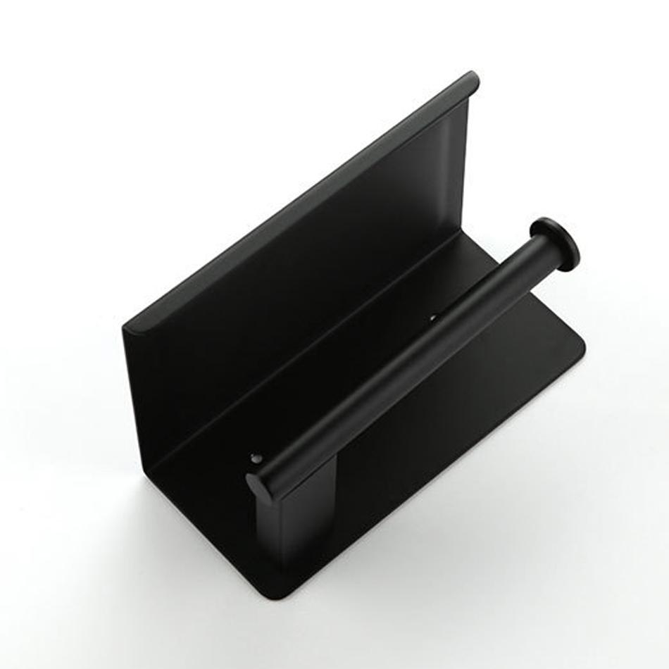 WC Paper Holder with Shelf 304 Stainless Steel Brushed Gold Black Kitchen Toilet Paper Storage Rack Bathroom Tissue Roll Hanger