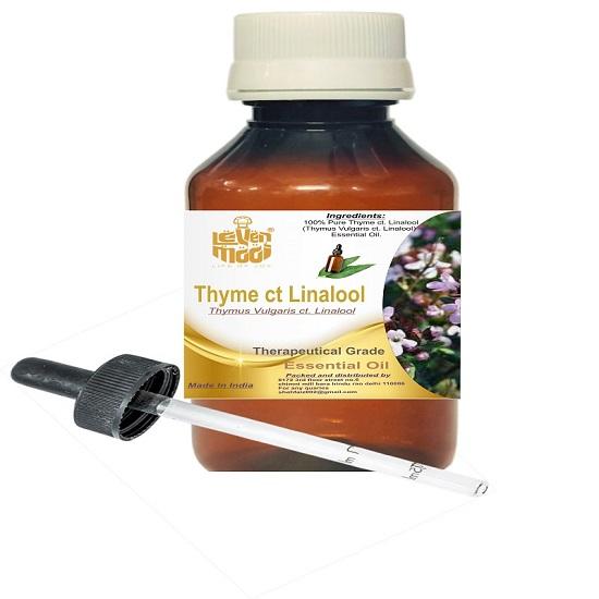 

Levenmooi Thyme ct Linalool (Thymus Vulgaris Ct. Linalool) Pure & Natural Therapeutic Grade Essential Oil Plastic with Dropper 10ml
