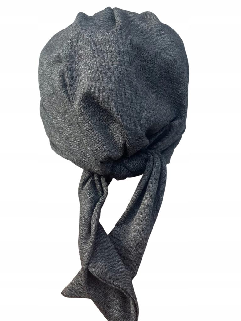 Women' Headscarf Tess with a Visor Basalt Made of Warm Sweater Viscose