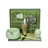EatnMgan Matcha Tea Ceremony Set with Matcha and Chasen Perfect for A Perfect Gift for or Respect for the Aged Set, 7-Piece Bowl, Chasen, Chashaku,