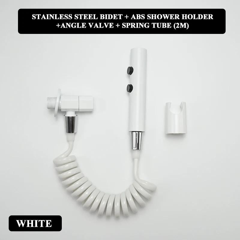 Handbrause Bidet Sprayer Set Hochdruck Dual-Modus Edelstahl Sprühpistole Dusche Selbstreinigend Badezimmerzubehör