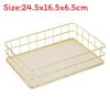 IJzeren Make-up Organizer Mand Met Gaas Voor Badkamer En Bureau Opslag