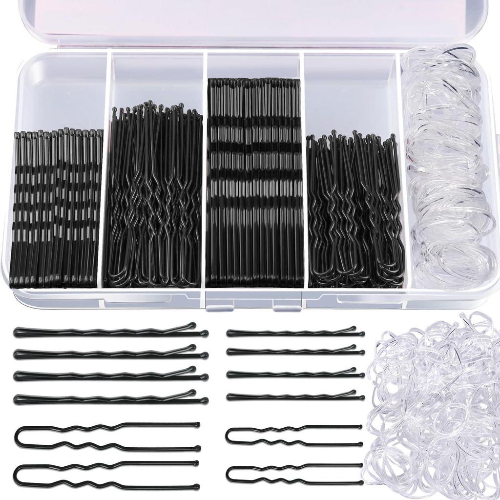 Black U-Shaped Hair Clip Set - Boxed Hair Accessories