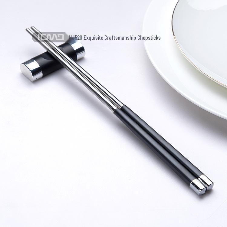 High-Temperature Resistant Non-Slip Alloy Chopsticks for Home and Hotel Use