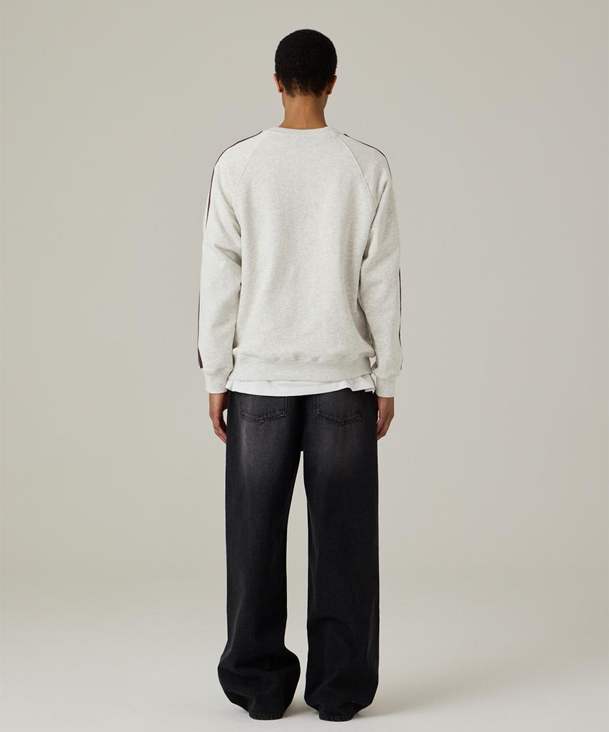 URBANAGE Standard Wash Wide Denim Pants Black