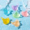 Marine Animal Series Sea Fish Model Luminous Resin Pearl Shell Decoration Colorful Luminous Jellyfish Ornament Aquarium