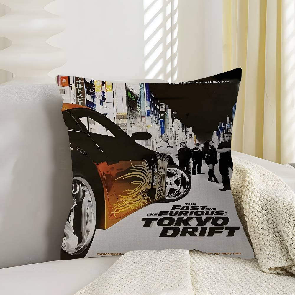 

FFast and Furious Classic Movie Cushion Cover Pillowcase Upholstery Sofa Throw Pillow Home Decor Pillowcas 30x30 cm