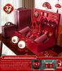 Bridal Dowry Box Set: Complete Red Wedding Toiletries & Gifts