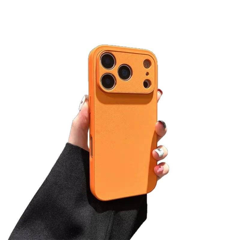 17 Color iPhone 17 Leather Phone Case - Compatible with iPhone 14/15/16, Frosted Simple Protective Cover