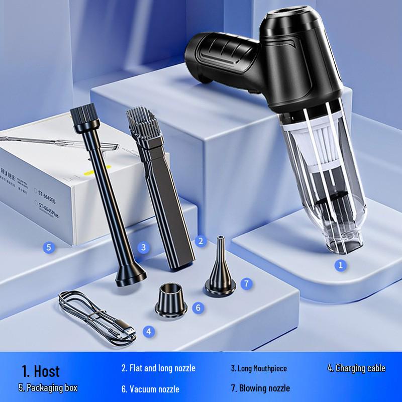 High-Power Portable Wireless Vacuum Cleaner for Car and Home