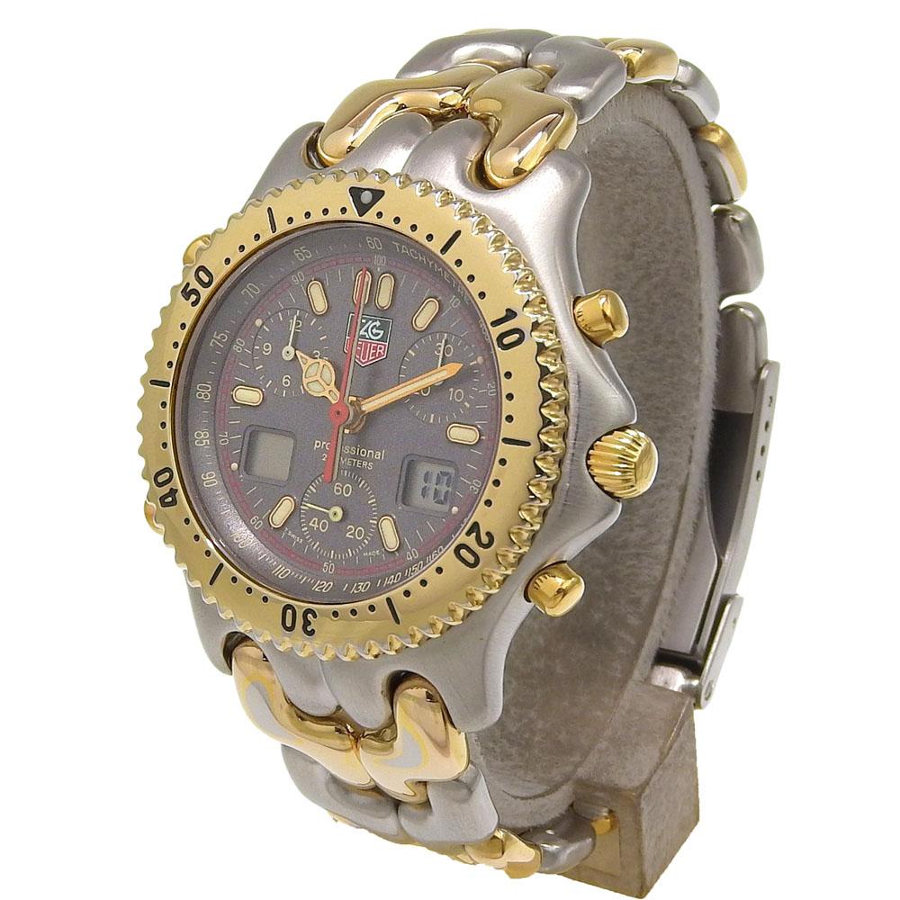 Tag Heuer Cell Uhren CG1122-0 graues Zifferblatt Edelstahl Quarz Mehrzeiger analoge Anzeige Damen Gebraucht