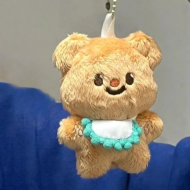 Cartoon Cute Jointed Butter Bear Plush Doll Pendant 10Cm Cotton Soft Pendant Cute Bear Stuffed Animals Keychain Birthday Gift