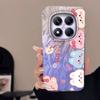 For Redmi 14C A3 13C Note 13 14S 14 Pro Plus 5G 15 15C Women Phone Case Cartoon Cat Panda Pattern Popular Fashion Bumper Shells