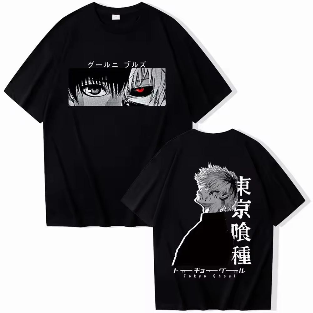 Anime Tokyo Ghoul Tee Shirt Homme New in Top & Tees Men Clothing Short Sleeve Round Neck Printing Pullover T-Shirts