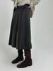 Apoem Strap Line Pleated Skirt (2C)