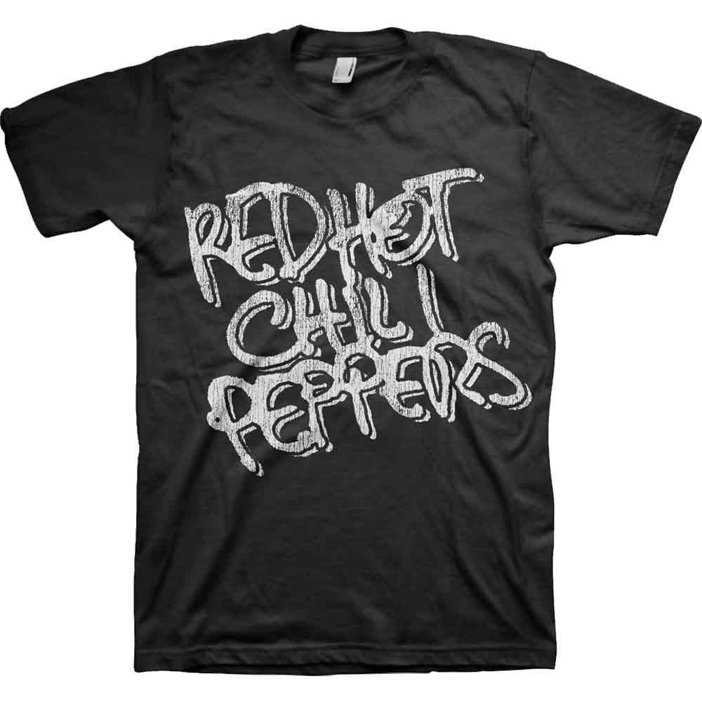 RED HOT CHILI PEPPERS - Черно-белый логотип (Футболка) S