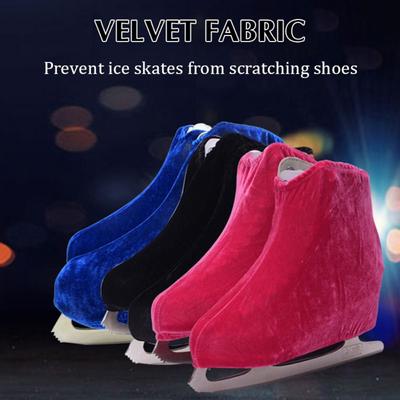 Couvre-bottes de patinage artistique anti-grincement Velours Flanelle Protecteur de bottes de patin à glace Hommes et Femmes