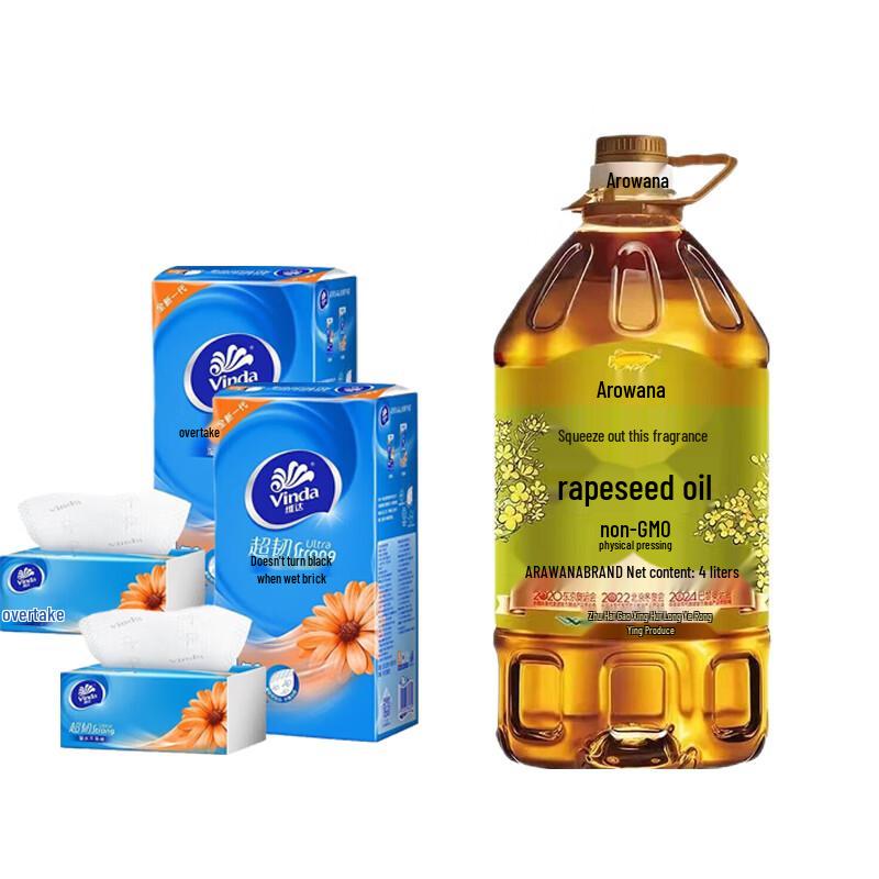 Vinda Tissues and Rapeseed Oil Combo