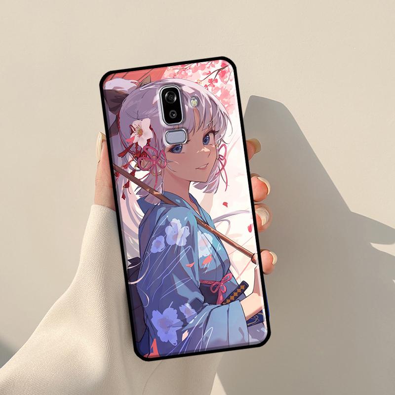 Kamisato Ayaka Genshin Impact Cover For Samsung Galaxy J4 J6 Plus 2018 A6 A7 A8 A9 J8 J1 2016 A3 A5 J3 J7 J5 2017 Case