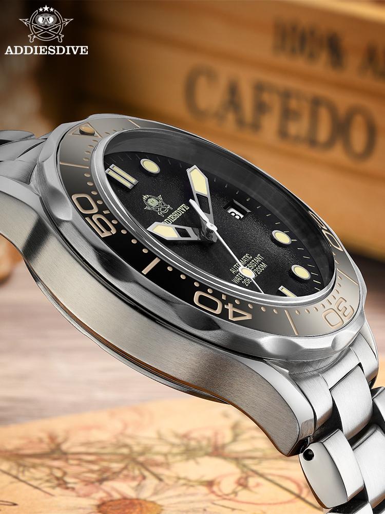 ADDIESDIVE AD2106 NH35 Sapphire Luminous Automatic Mechanical Watch for Men 100M Waterproof Dive Wristwatch Premium Male Watches