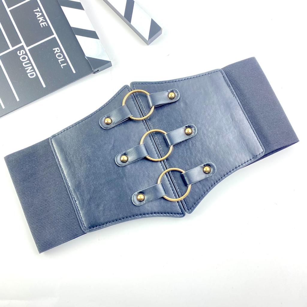 Decorative Skirt Suit Belt Women'S Coat Shirt Waist Elastic Elastic Wide Waist Seal