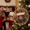 Christmas Tree Christmas  Painting Kit Round Xmas Ornament Kit  Festive Gift