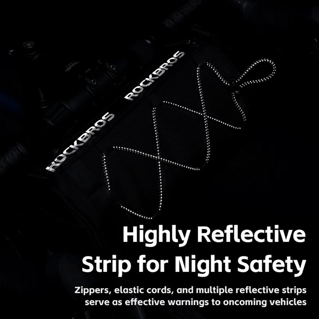 2in1 Bike Handlebar Bag with Shoulder Strap 15L Black