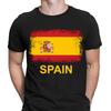 Spain Spanish Day Grunge Flag Country Gift Football Novelty Mens 100% Cotton T-shirt Mens Tees Tops #DNE#2