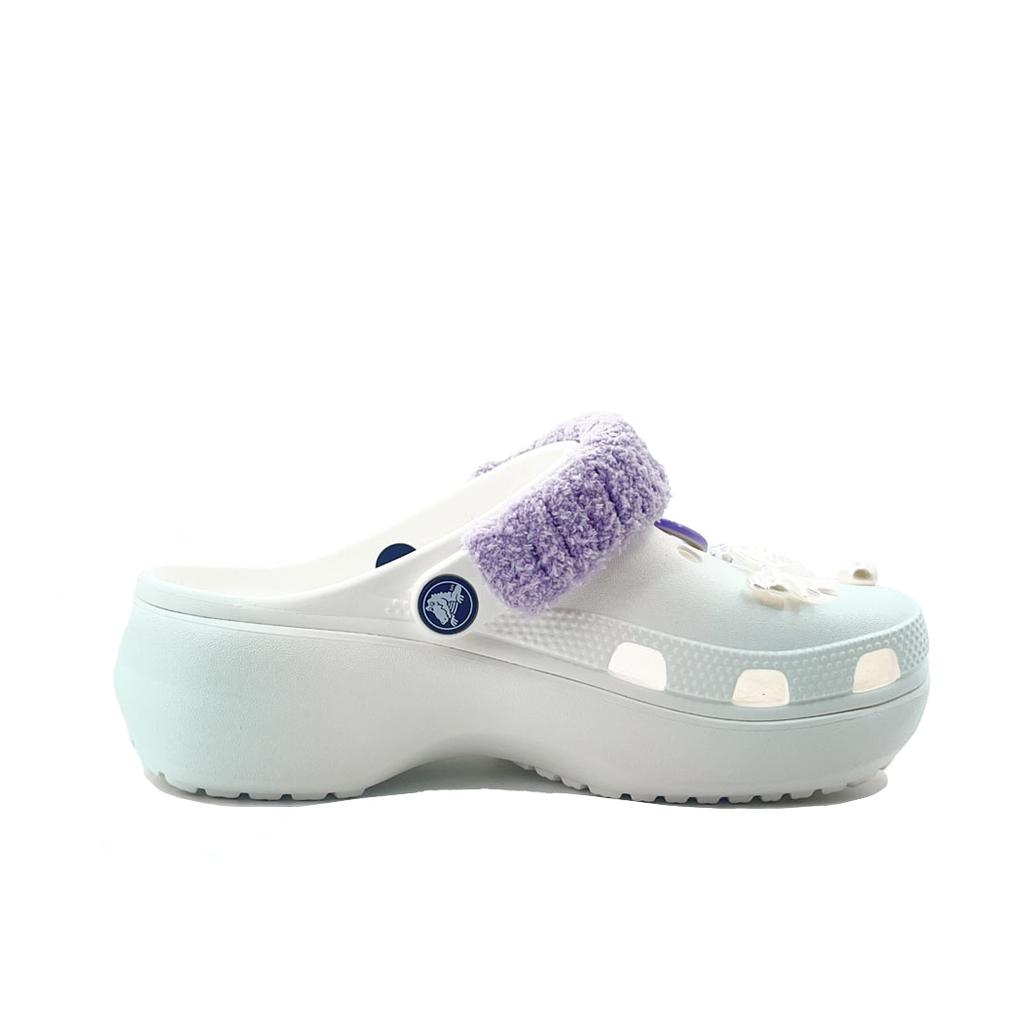 Crocs Classic Platform Clog EVA Comfortable and Stylish Simple Casual Personality Commuter Hole Shoes Unisex Green