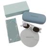 Pristine NOCHINO OPTICAL Sunglasses ONDA White Mens Used