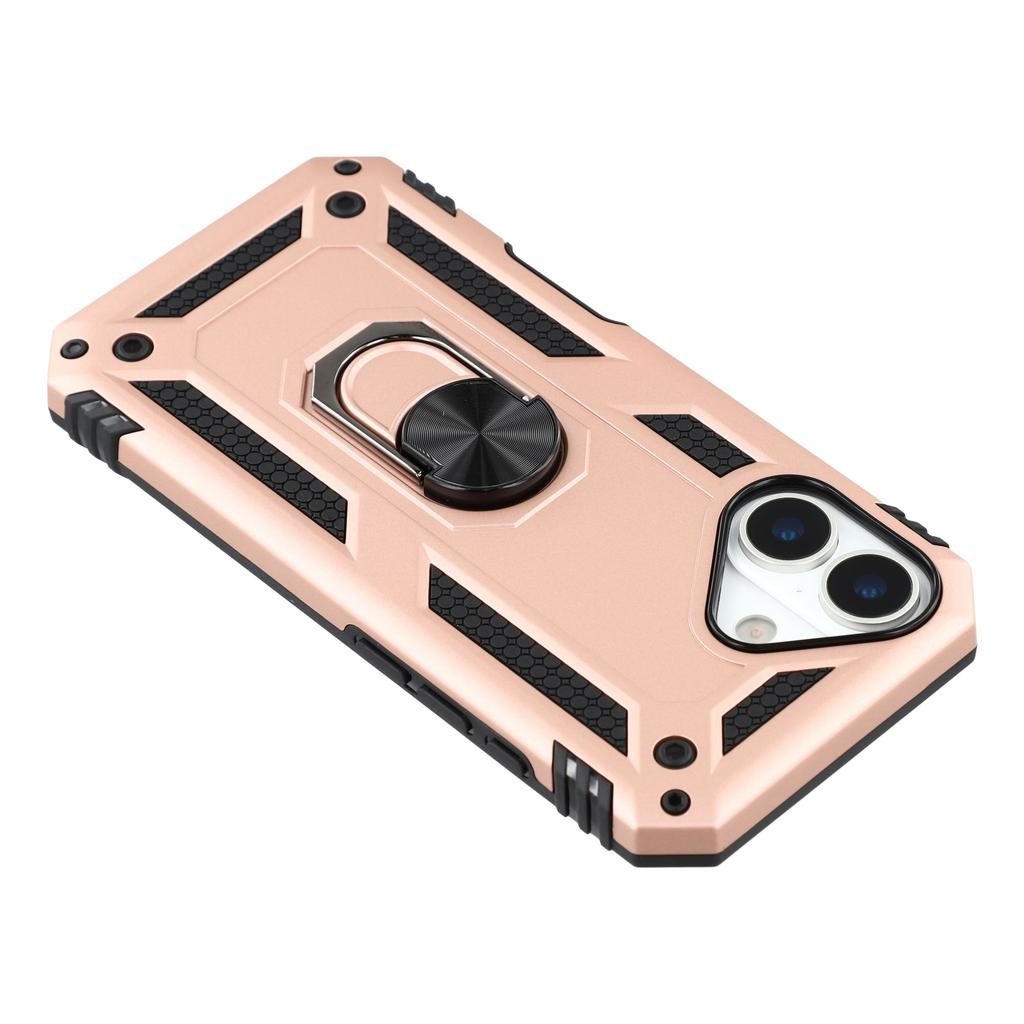 For iPhone 17 Case with Shoulder Strap Kickstand PC+TPU Phone Cover