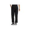 adidas Originals Trefoil Patch Logo Print Straight Leg Sweatpants Women Bottoms Black HS9498