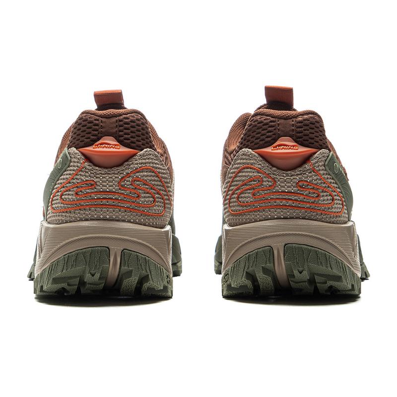 New LiNing CF Su Xi Xingye V2 Cushioning Wear Resistant Low Top Outdoor Trekking Shoes Men's Tan AHCU039-2