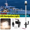 22 Inch 360° All Round LED Marine Boat Anchor Light 12V-24V Waterproof Stern Signal Lamp Navigation Lamp With Socket For Yacht