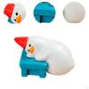Animal Sculpture Duck Statue Birthday Gift Decorative Ornament Resin Figurine for Indoor Desk