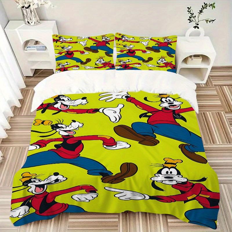 3pcs Goofy Pattern 1 Cover+2 Pillowcases, Pillow Inserts Not Included, Machine Washable, All-Season Use, Teen and Adult Rooms123
