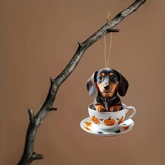 Kreslená vánoční přívěsek se šňůrkou Snadné zavěšení Odolný proti vyblednutí Zvířecí závěsná ozdoba Všestranná dekorace