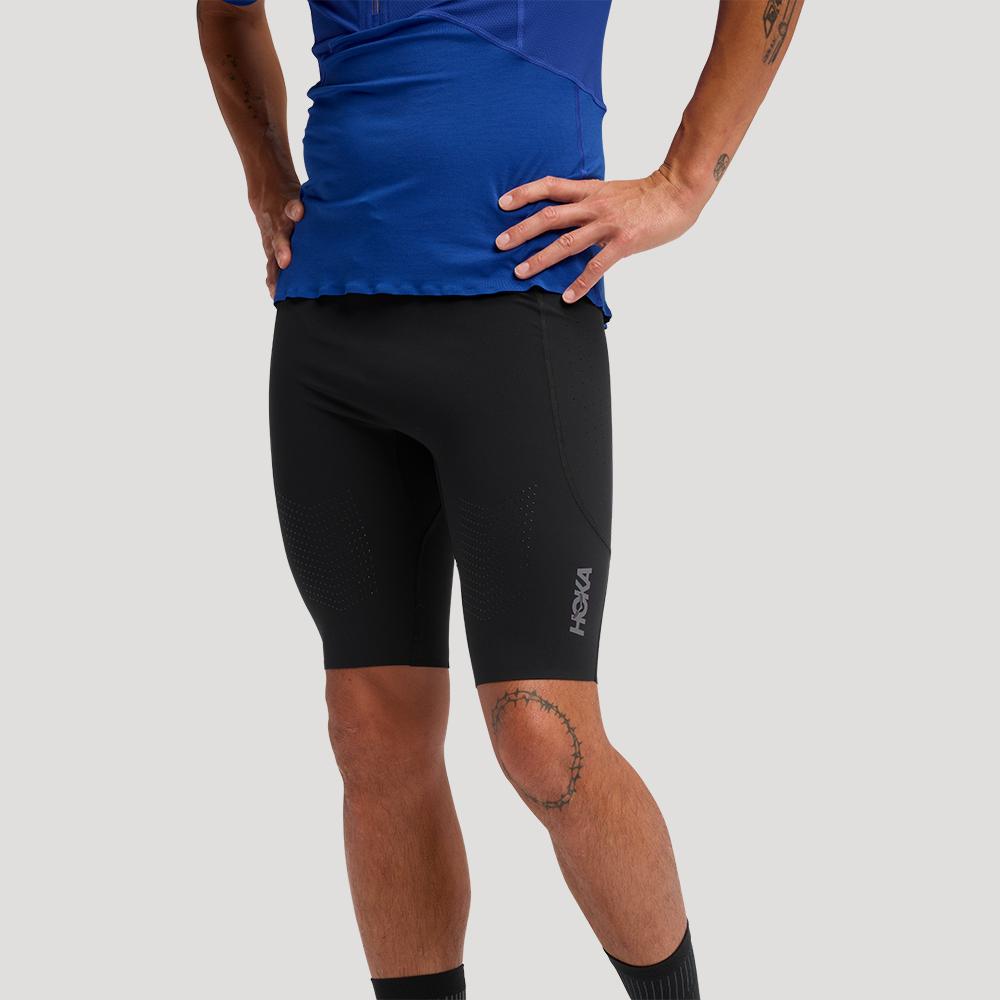 [hoka] Hoka Men s Sky Breeze Half Tights 1170236-BLK L