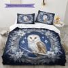 WinterLoveAnimals Pattern Bedding Quilt Set Quilt Cover Pillowcase Home Decoration Birthday Gift (1 * duvet cover + 2 * pillowcase, without core)