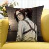 Luxury Hot Anime Attack On Titan  Various Sizes Square Pillow Case For Car Home Bedchamber Decor