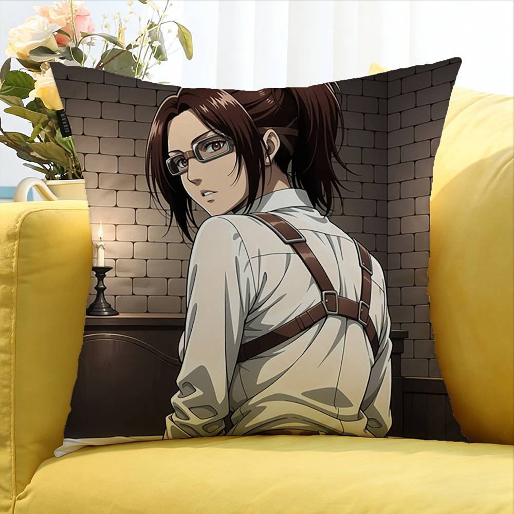 Luxury Hot Anime Attack On Titan  Various Sizes Square Pillow Case For Car Home Bedchamber Decor
