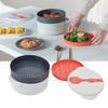 2L Capacity Microwave Steaming Container Multi Layer Microwave Food Container  Home Cooking